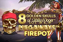 8 Golden Skulls of Holly Roger Megaways Firepot